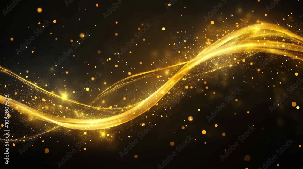Mesmerizing Wizardry Illustrated with Glowing Stars and Gold Mesmerizing Wizardry Illustrated with Glowing Stars and Gold