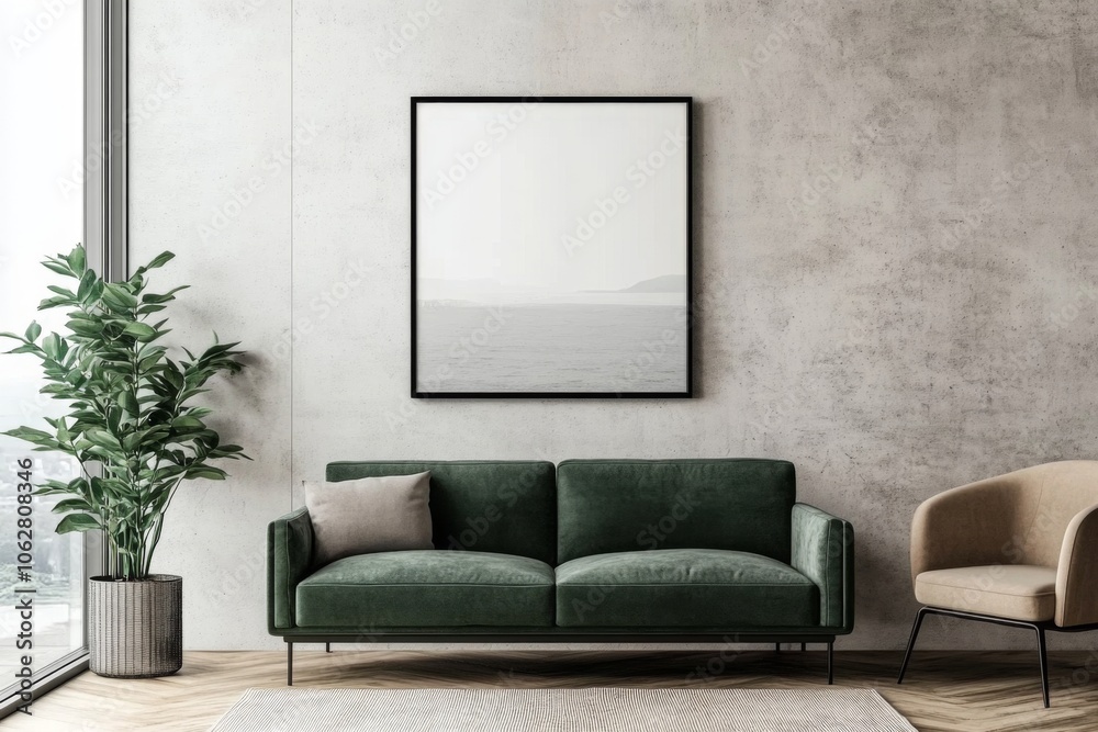 Cozy Sofa and Armchair Design in Sunlit Space Cozy Sofa and Armchair Design in Sunlit Space
