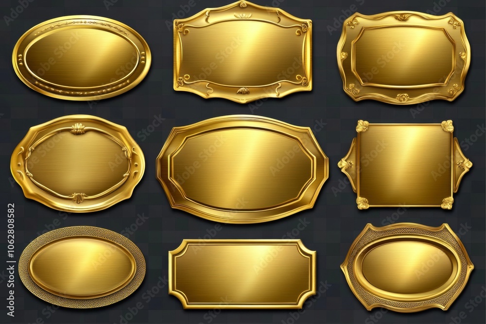 Crafted metal plates available in round, oval, and rectangular frames. Crafted metal plates available in round, oval, and rectangular frames.