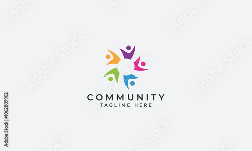 Community logo design vector template