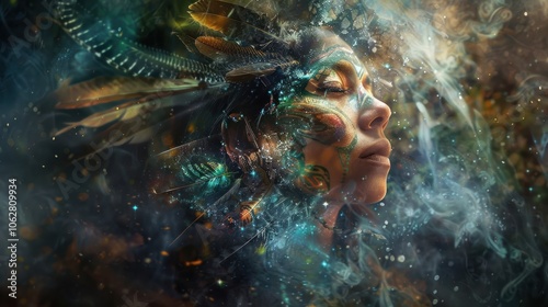 the mystical world of a beautiful female shaman as she begins a secret ritual full of spiritual magic.