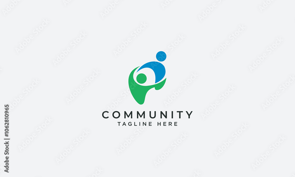 Community logo design vector template Community logo design vector template