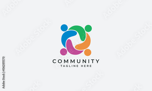 Community logo design vector template