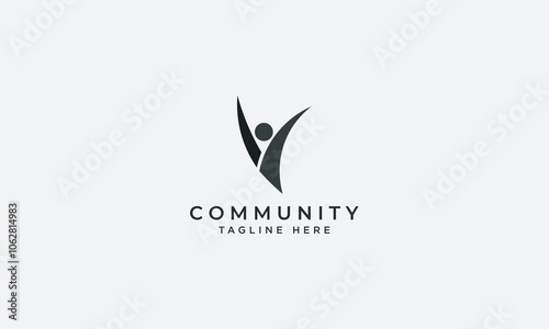 Community logo design vector template