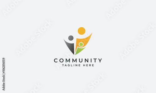 Community logo design vector template