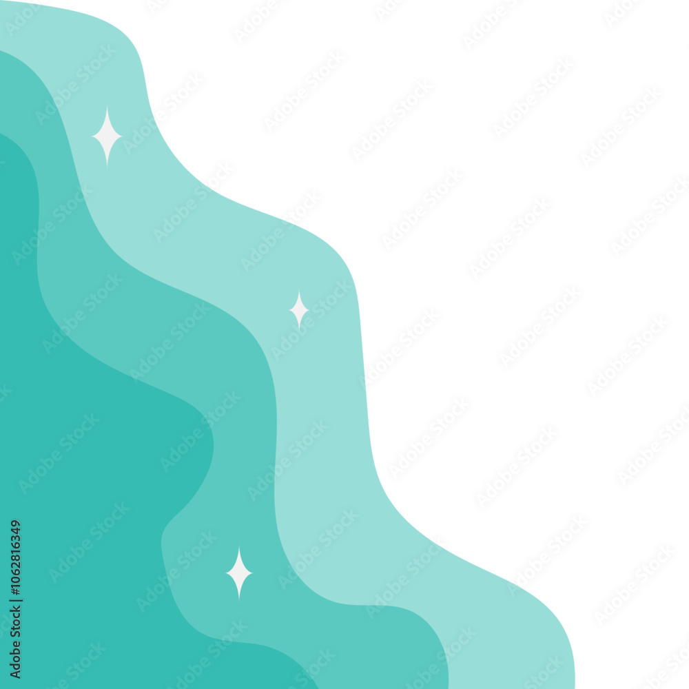 Transparent Wavy Corner Transparent Wavy Corner