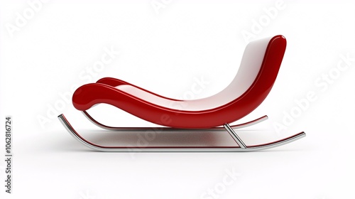 Wallpaper Mural A contemporary sleigh mockup stands out on a pristine white backdrop, ideal for festive advertising and seasonal campaigns. Torontodigital.ca