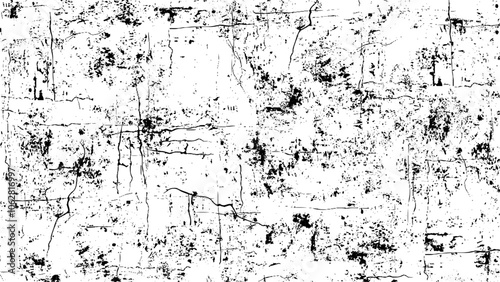 Wallpaper Mural Seamless black and white texture halftone grunge scratches monochrome background vector.  Dust and Scratched Textured Backgrounds. Torontodigital.ca