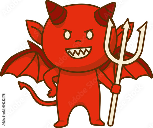 Little Devil Character Illustration