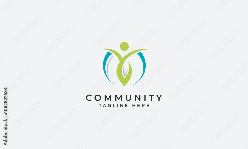 Community logo design vector template Community logo design vector template