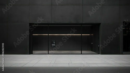 modern storefront with minimalist design