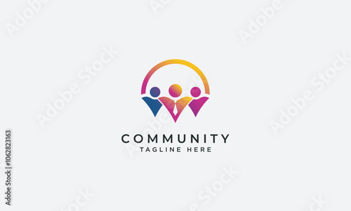 Community logo design vector template