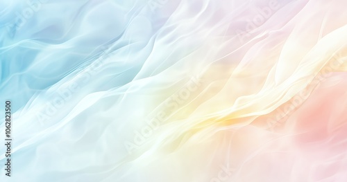 Abstract background with soft, flowing, pastel colors.
