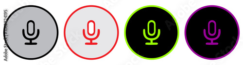 microphone mic icon, voice ic...