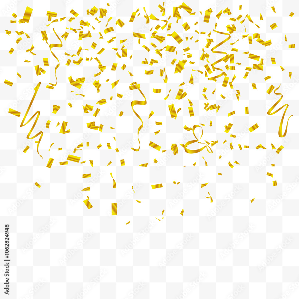 gold confetti vector illustration gold confetti vector illustration
