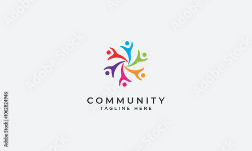 Community logo design vector template