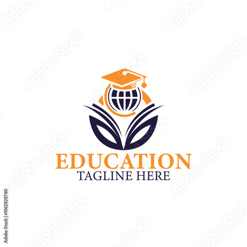 school or academy classic style logo 