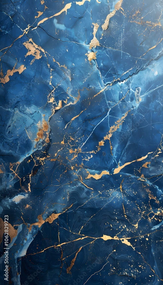 A stunning blue marble texture with golden veins, ideal for backgrounds or design projects. A stunning blue marble texture with golden veins, ideal for backgrounds or design projects.