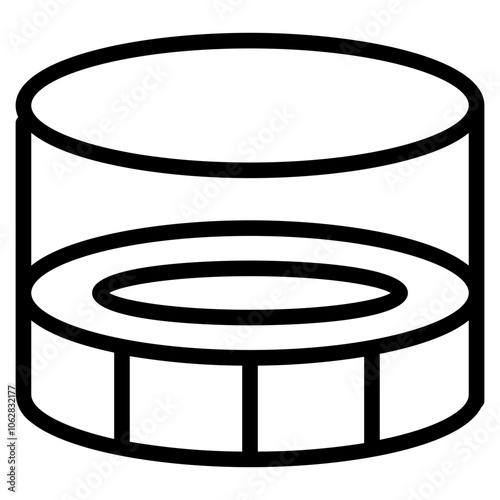 Trampoline Line Icon