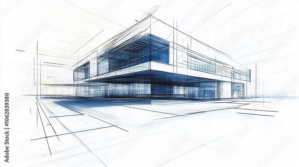 custom made wallpaper toronto digitalAn architectural drawing of a city building interior with tables and chairs, showcasing urban design and engineering elements in black and white art Architecture Drawing banner background for design