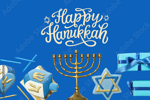 The concept of celebrating Hanukkah, traditional attributes of the holiday