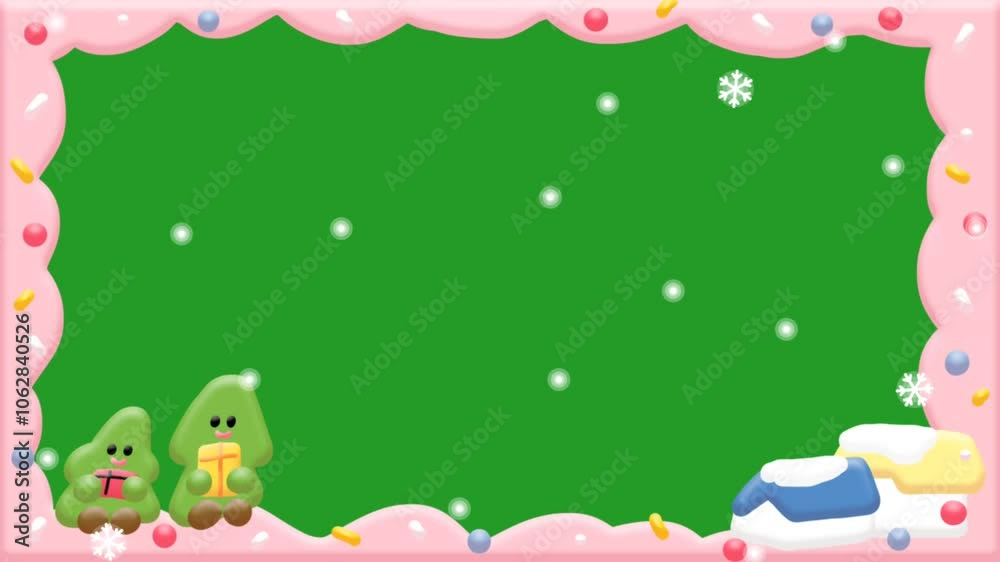 Merry Christmas Frames 4K Green Screen Video for Holiday Projects and Content Merry Christmas Frames 4K Green Screen Video for Holiday Projects and Content