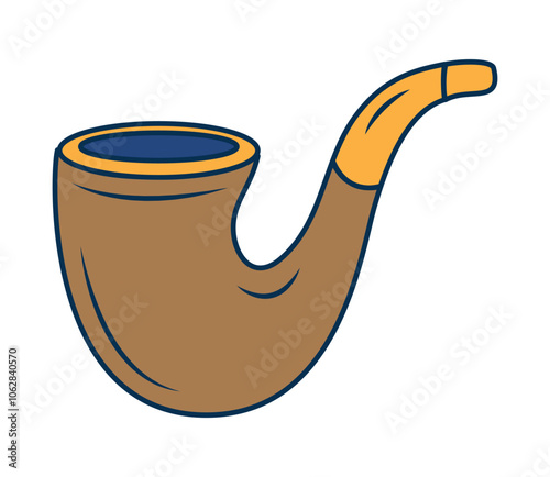 tobacco pipe nautical icon