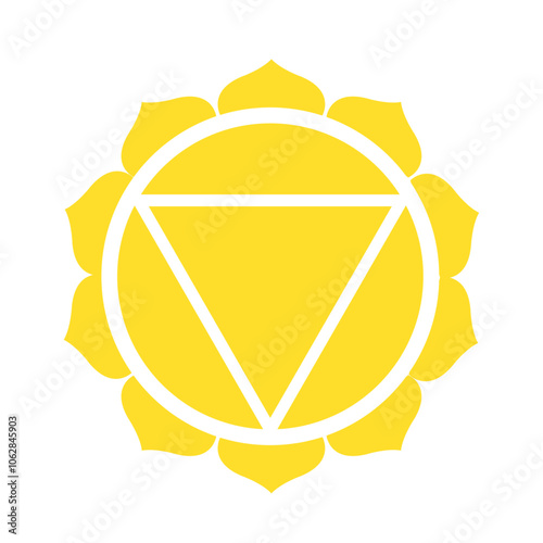 manipura solar plexus chakra sign photo