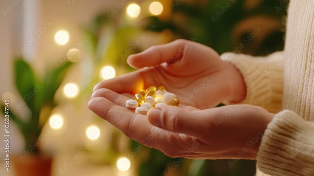 Therapist introduces herbal capsules to client as a natural solution for managing anxiety Therapist introduces herbal capsules to client as a natural solution for managing anxiety
