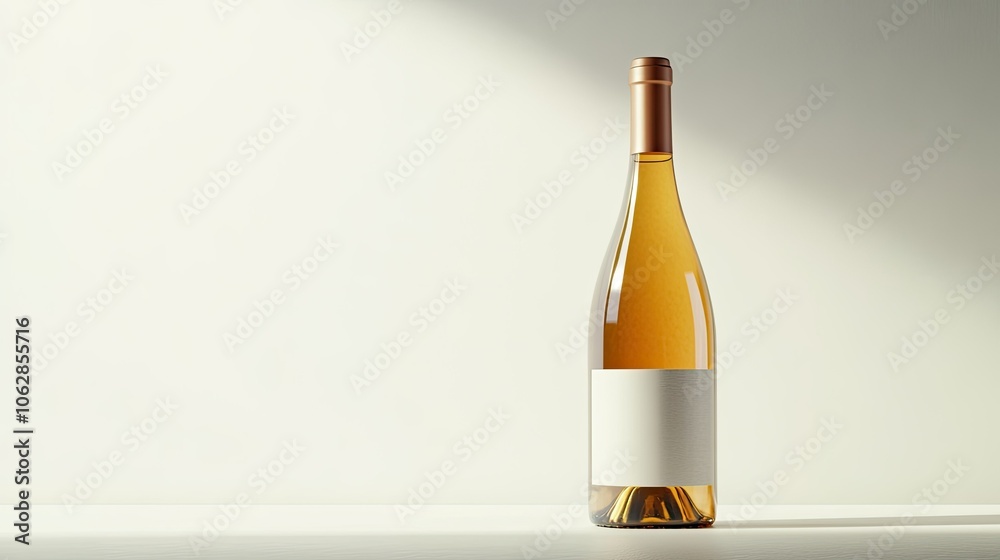 A full wine bottle isolated on a clean white background, offering a sophisticated and minimalist visual. A full wine bottle isolated on a clean white background, offering a sophisticated and minimalist visual.