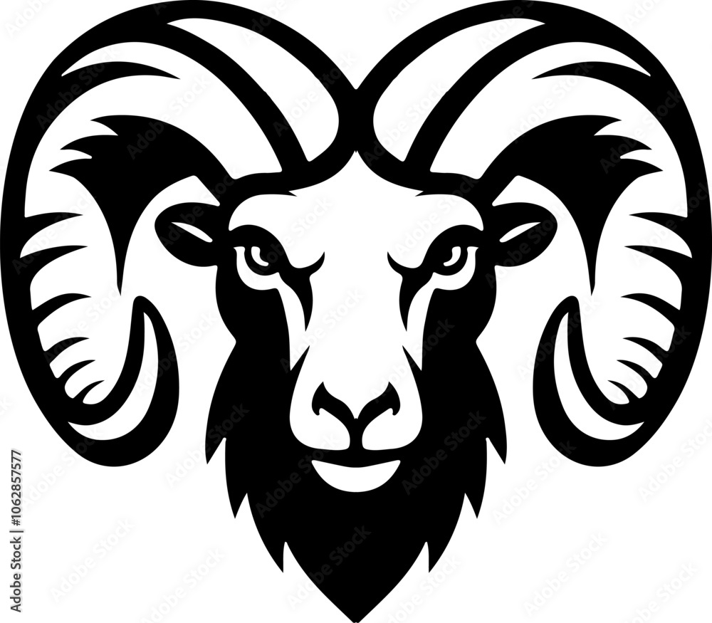 Ram icon isolated on white background. Mutton head. Design elements for logo, label, emblem, sign, brand mark. Vector illustration Ram icon isolated on white background. Mutton head. Design elements for logo, label, emblem, sign, brand mark. Vector illustration