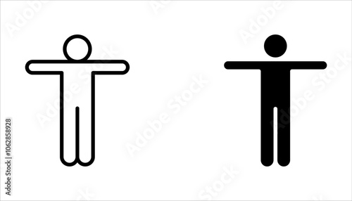 Accessibility icon set. universal access vector symbol on white background. blind disability people or visually impaired access web button.