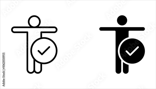 Accessibility icon set. universal access vector symbol on white background. blind disability people or visually impaired access web button.