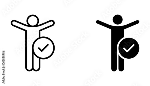Accessibility icon set. universal access vector symbol on white background. blind disability people or visually impaired access web button.