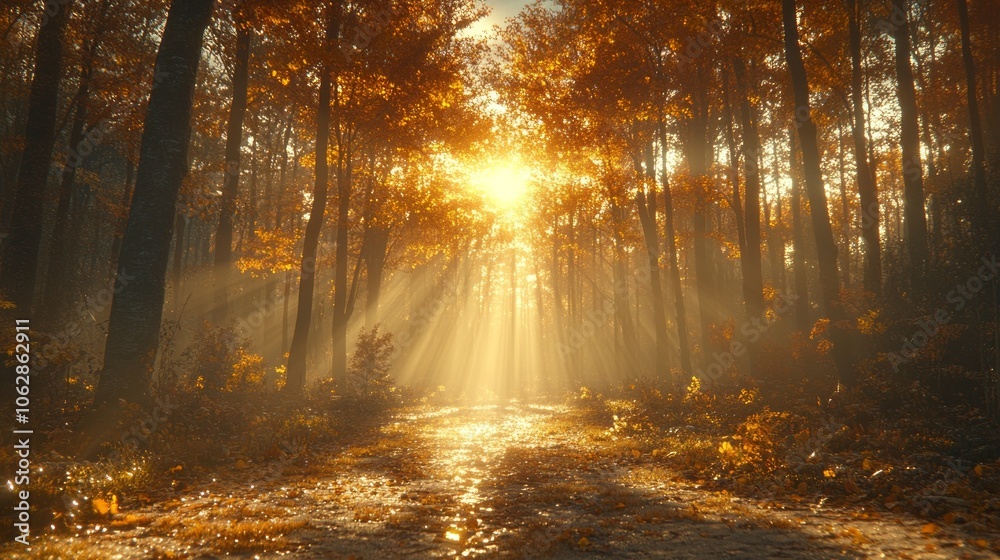 Vibrant Wildflowers Blooming in a Misty Forest at Dawn, Nature's Beauty Captured in Soft Light Vibrant Wildflowers Blooming in a Misty Forest at Dawn, Nature's Beauty Captured in Soft Light