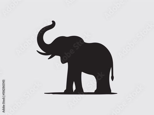 Elephant silhouette vector art white background And mandala line art illustration pattern art tattoo,