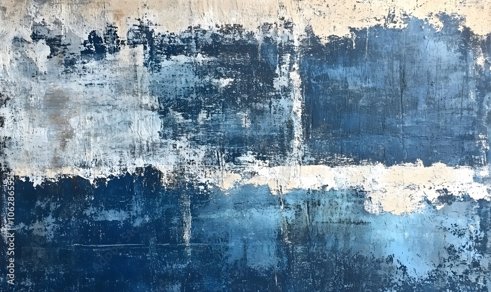 Obraz premium Abstract grunge background for design with textured surface in shades of blue and gray, Generative AI 
