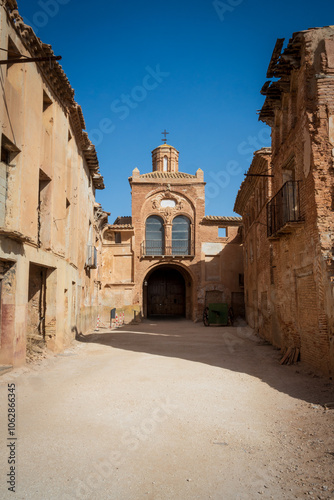 Old town of Belchite, Spanish Civil War Site, Zaragoza, Spain