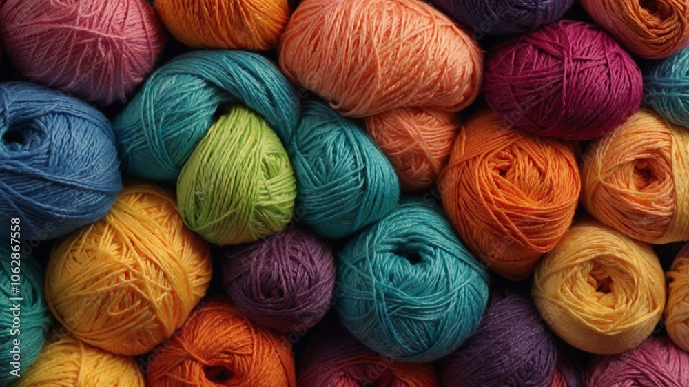 Background of threads in rainbow colors Background of threads in rainbow colors
