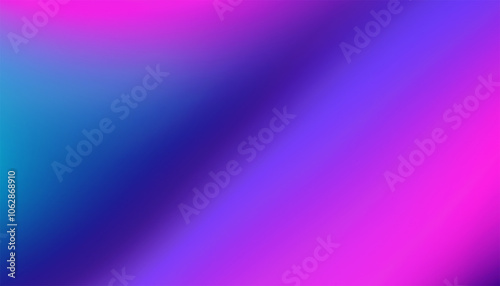 Purple Blue Gradient Vibrant Dreamy Vector Background. Sunrise, Sunset, Sky, Water Color Overlay Neon Design Element. Luxury Trendy Holograph Defocused Texture. Digital Funky Cool Tech Gradient Paper.