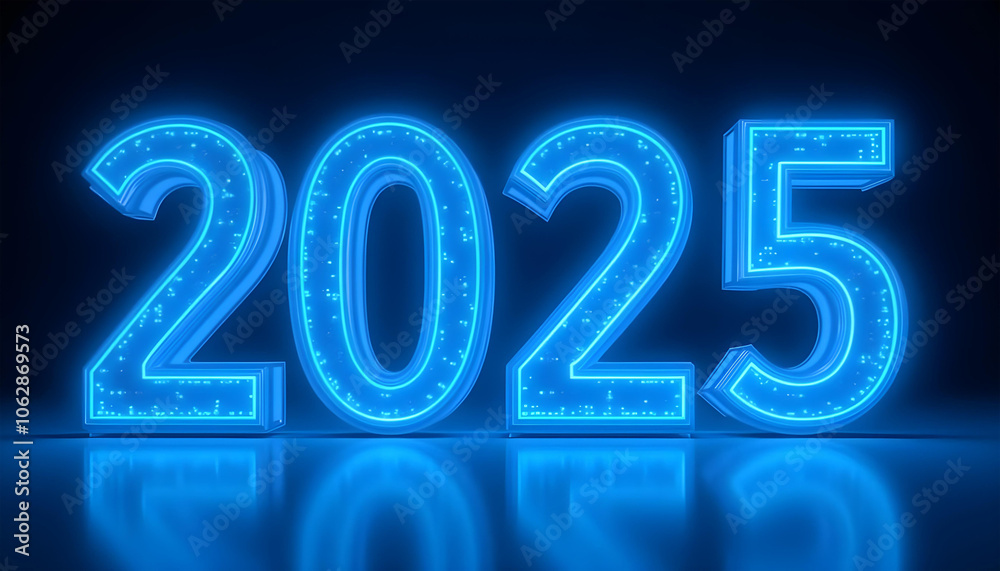 2025 3d render text new year celebration 2025 3d render text new year celebration