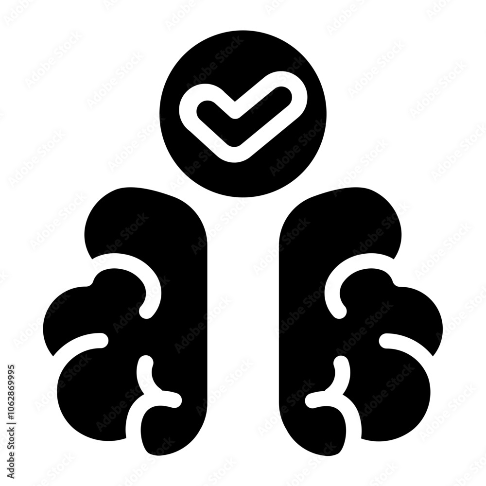Brain care Solid Icon Brain care Solid Icon