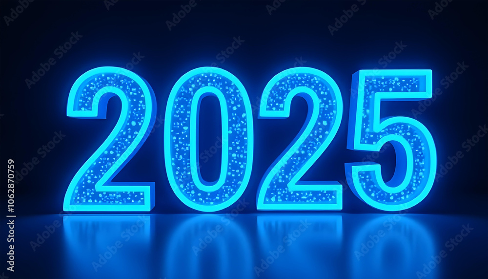 2025 3d render text new year celebration 2025 3d render text new year celebration