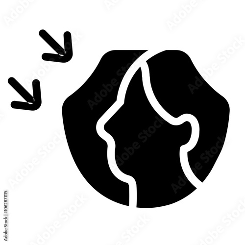 Face protection Solid Icon