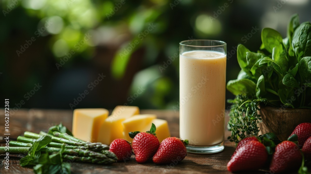 The Smoothie and Fresh Ingredients The Smoothie and Fresh Ingredients