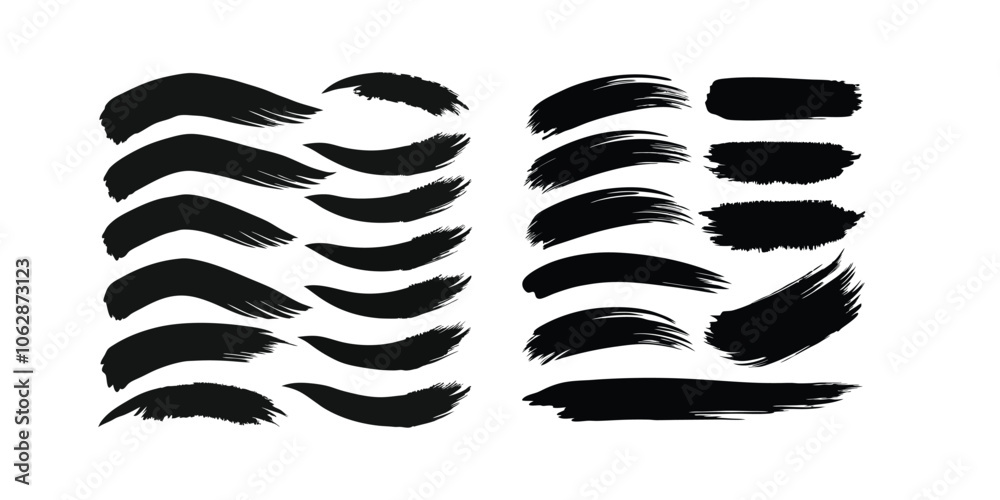 Black and white Grunge Brush strokes Background. Brush strokes texture. Black brush strokes isolated on white background. Black and white Grunge texture Black and white Grunge Brush strokes Background. Brush strokes texture. Black brush strokes isolated on white background. Black and white Grunge texture