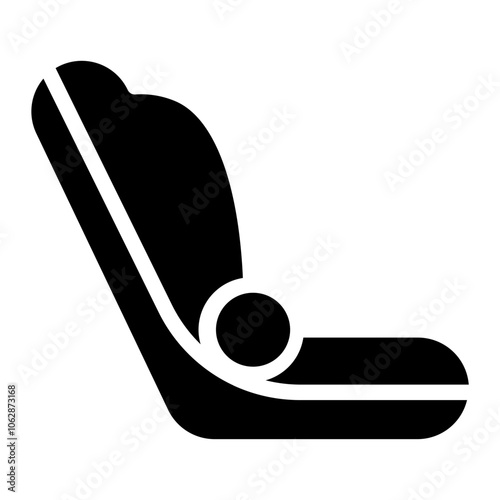 Car seat Solid Icon
