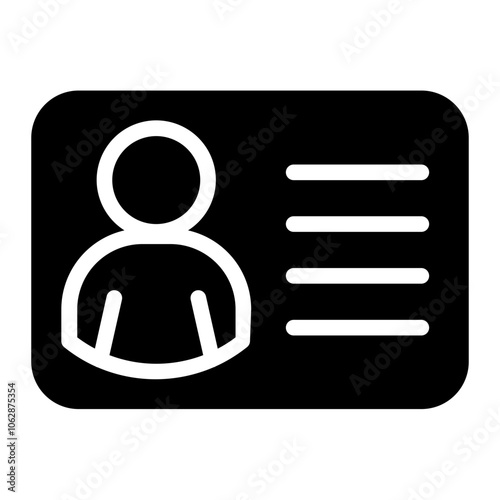 Personal information Solid Icon