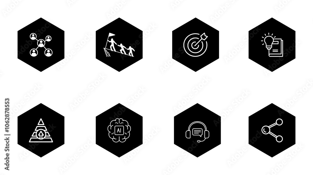 Naklejka premium Business Icon Set
