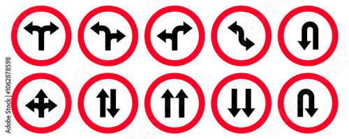 traffic road sign, street direction sign